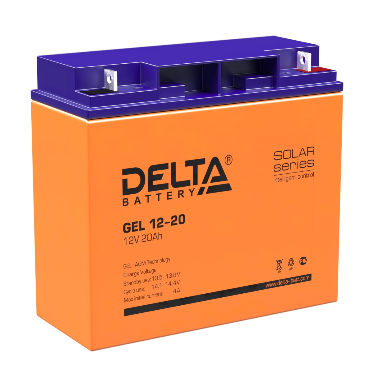 Аккумуляторная батарея Delta GEL 12-20