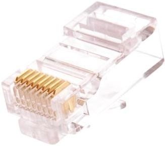 Коннектор RJ45/8P8C под витую пару, кат.5e (Класс D), 100МГц, покрытие 6мкд NIKOMAX NMC-RJ88RZ06UD1-100