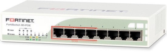 Коммутатор Fortinet FS-80-POE