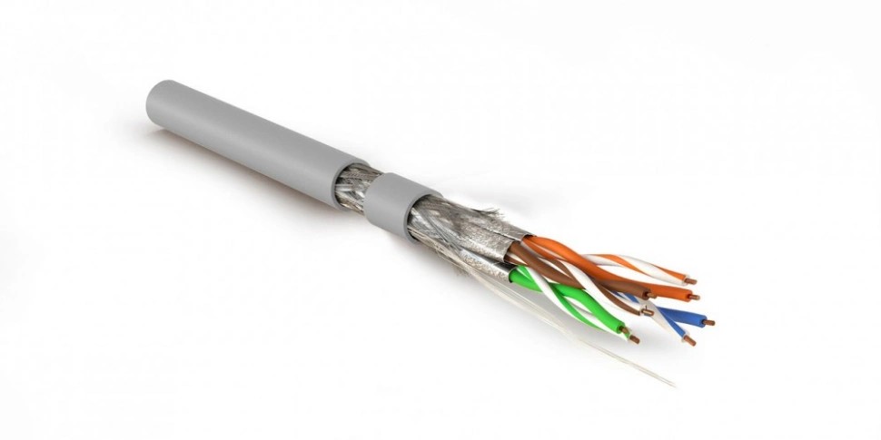 Кабель Hyperline SFTP4-C7A-S23-IN-LSZH-GY-500