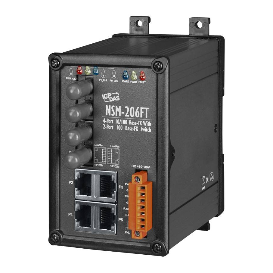 Промышленный коммутатор ICP DAS NSM-206FT CR