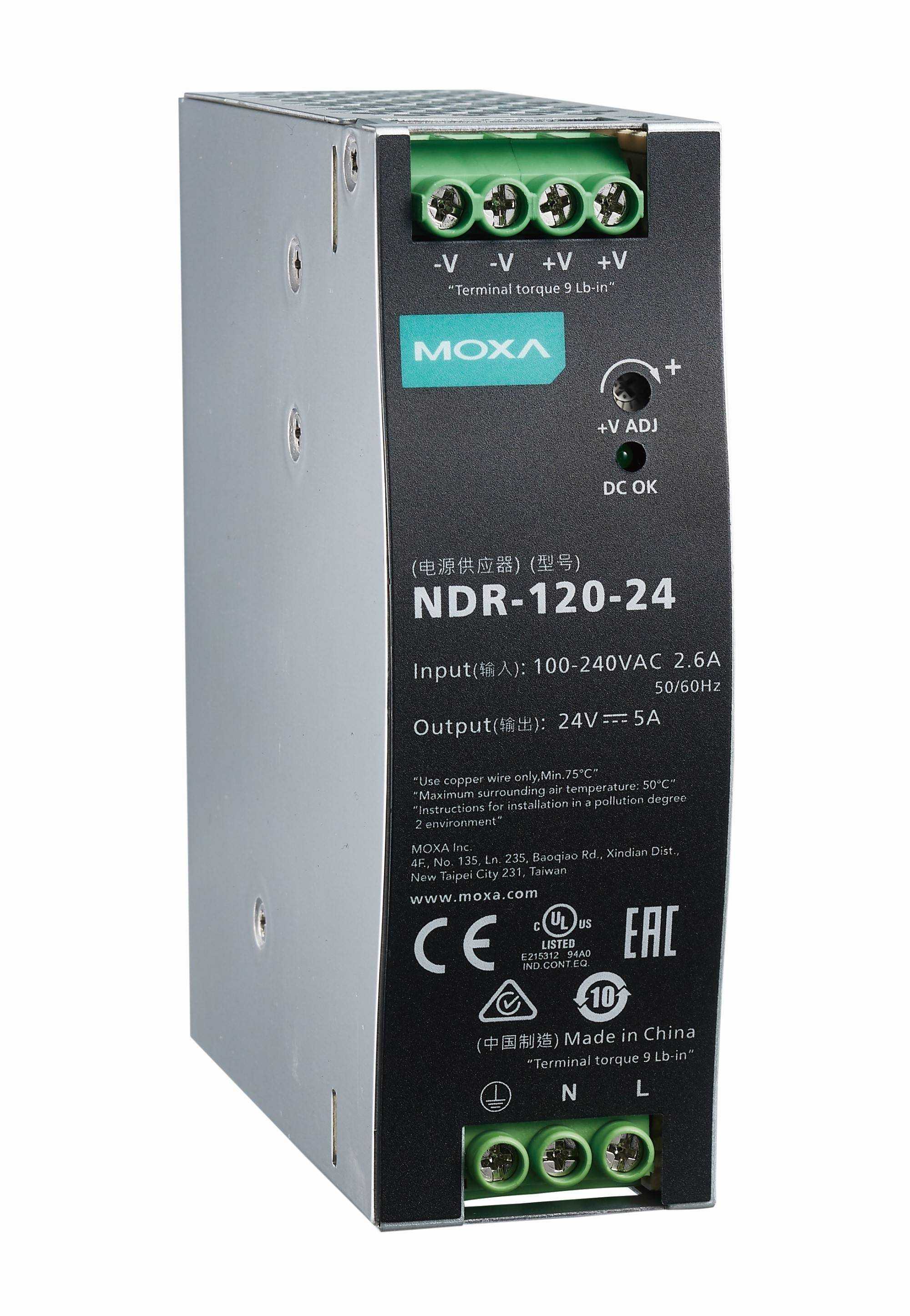 Блок питания MOXA NDR-120-24