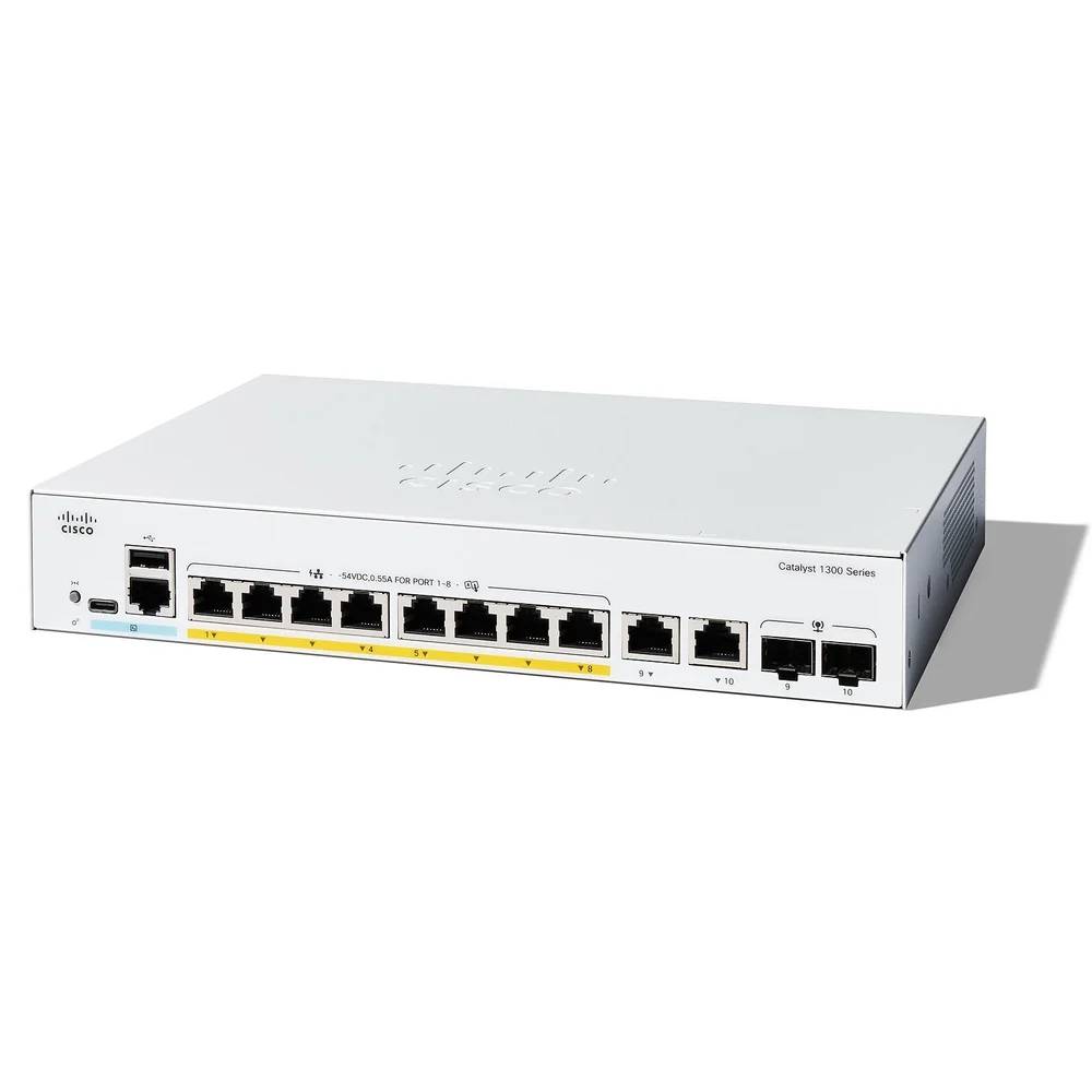 Коммутатор Cisco C1300-8P-E-2G