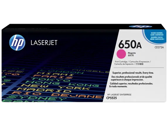 Лазерный картридж HP 650A пурпурный CE273A