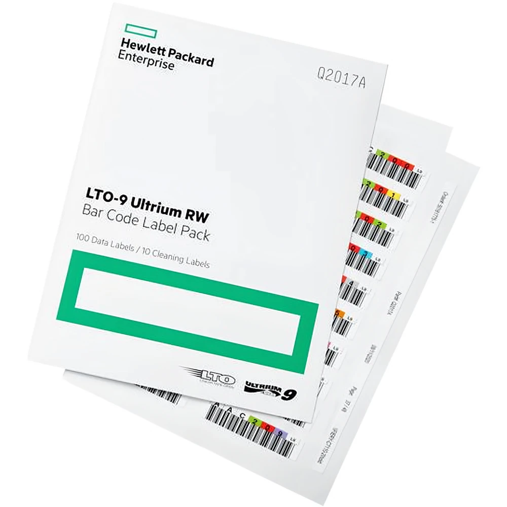 Наклейки HPE Q2017A LTO-9 Ultrium RW Bar Code Label Pack