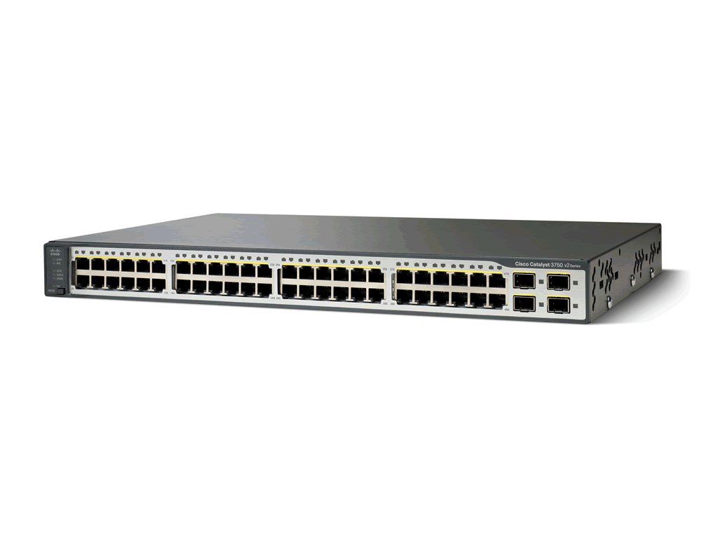 Коммутатор Cisco WS-C3750V2-48PS-S