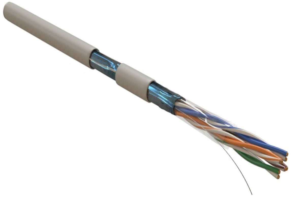 Бухта Hyperline FUTP4R-C5E-S24-IN-LSZH-GY-305, 305м