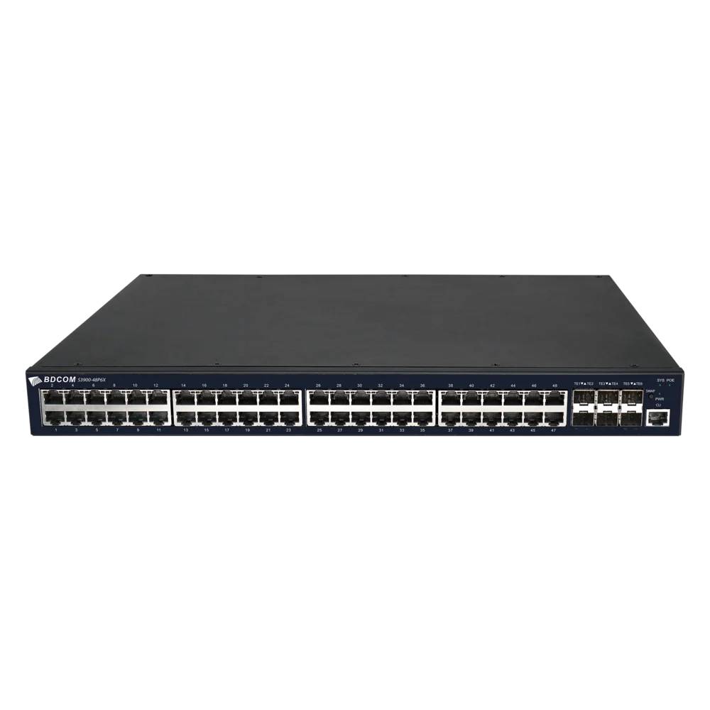 Управляемый POE коммутатор уровня 3 BDCOM S3900-48P6X