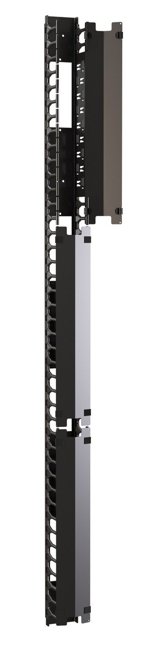 Кабельный органайзер Hyperline CMF-R42U-F106-С19-RAL9005
