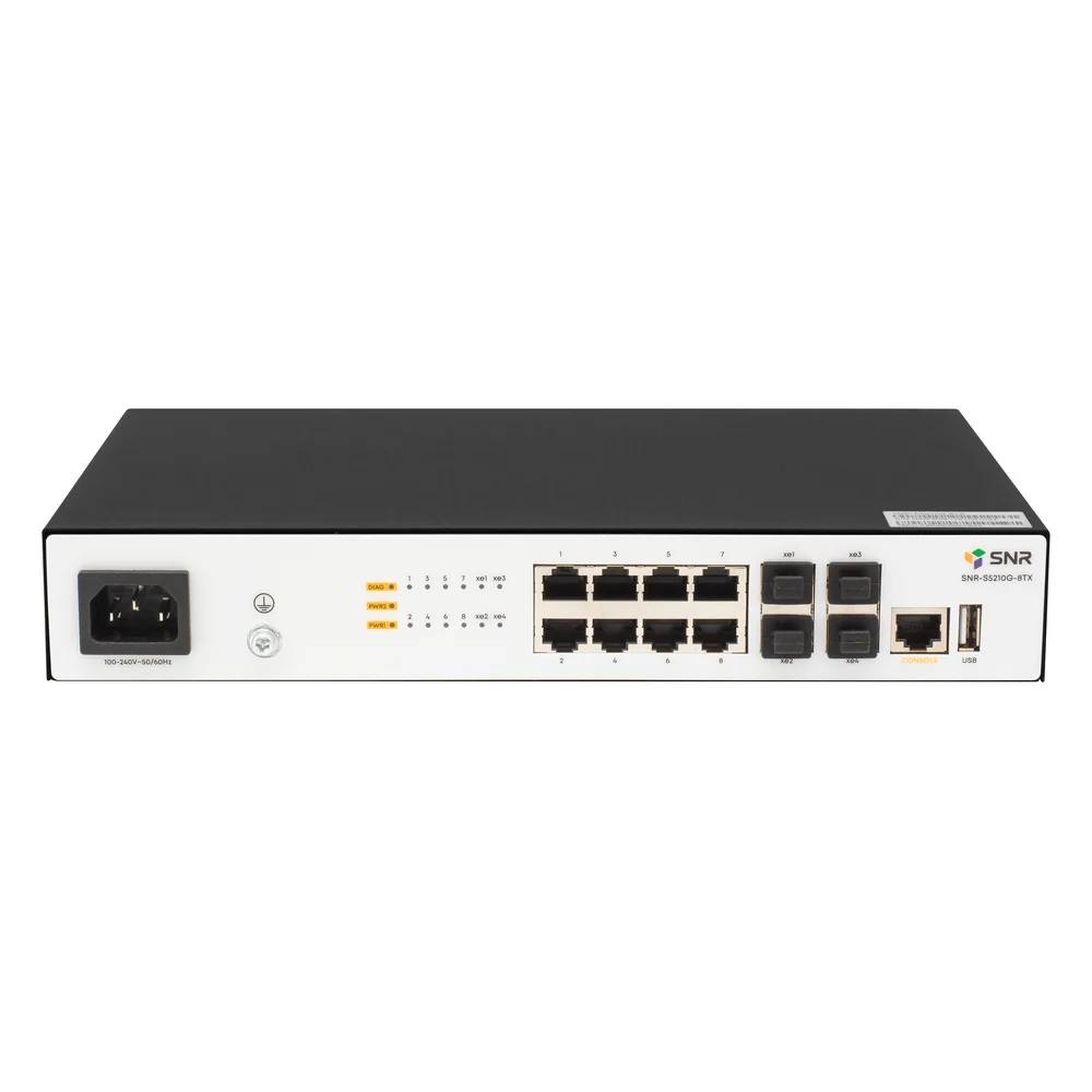 Управляемый коммутатор уровня 2+ SNR SNR-S5210G-8TX-DC