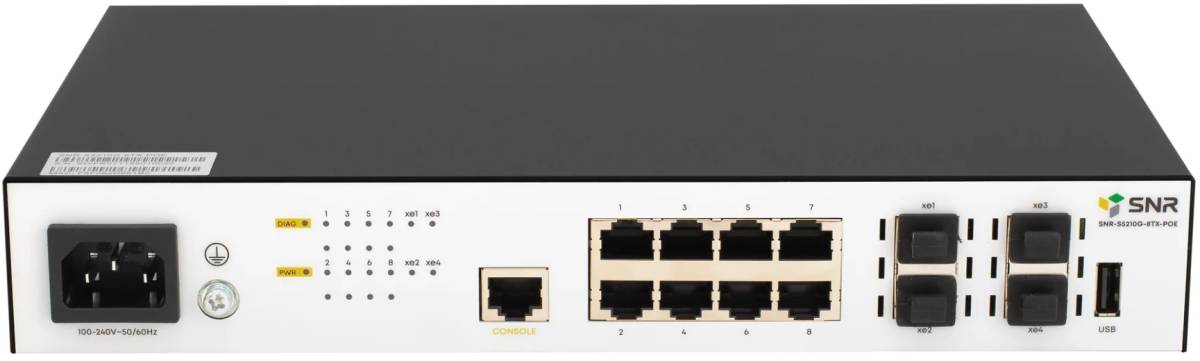 Коммутатор SNR SNR-S5210G-8TX-POE