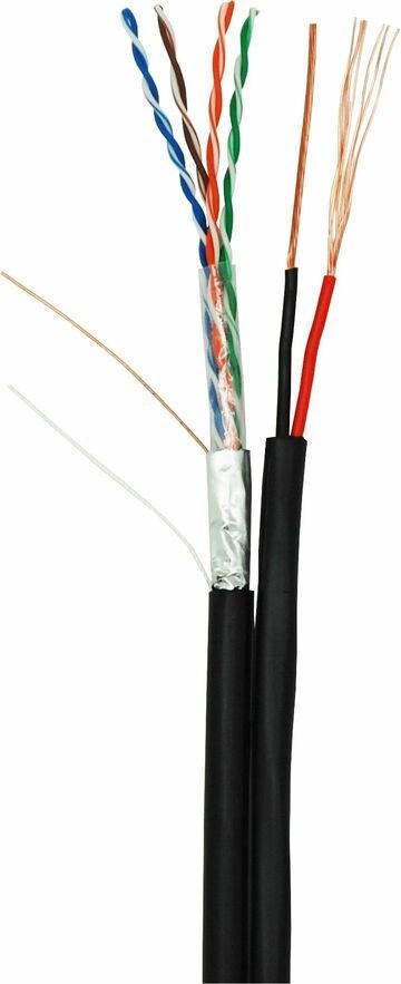 Кабель NETLAN EC-UF004-5E-PC075-PE-BK