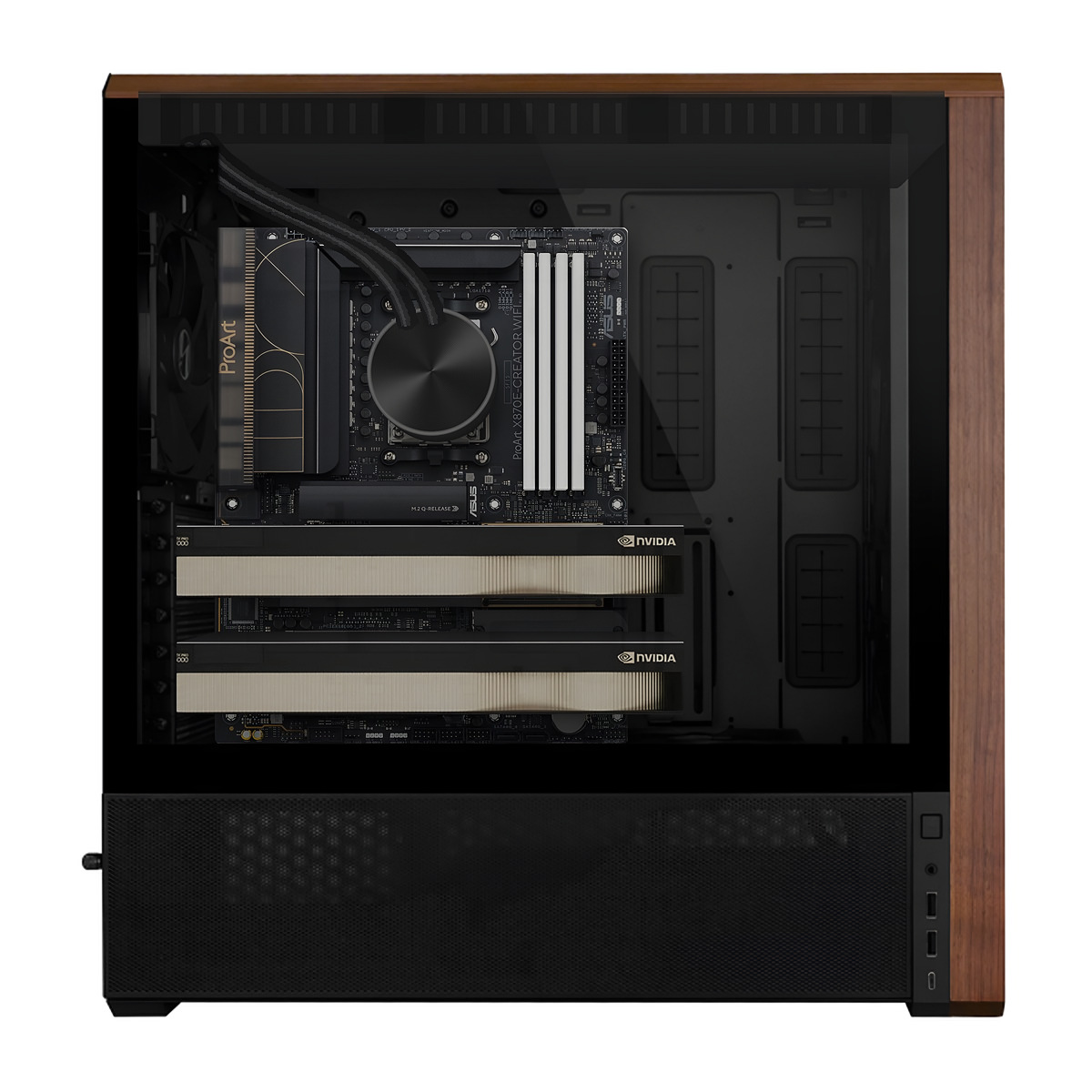 Компьютер для нейросетей · 2 × RTX PRO 5000 48 ГБ (96 ГБ видеопамяти) · Ryzen 9 9950X · 128 ГБ ОЗУ · 2 + 4 ТБ SSD