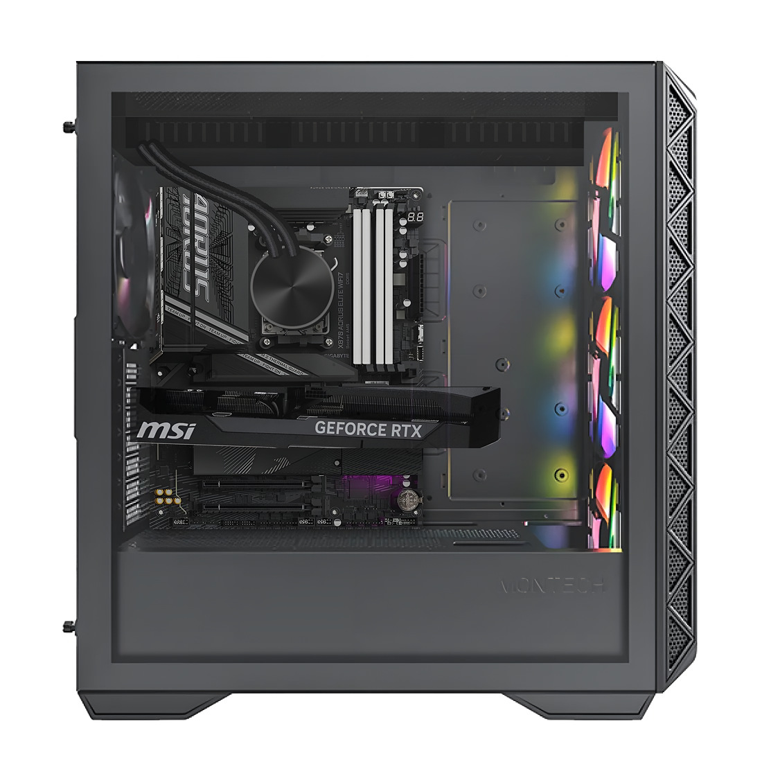 Рабочая станция для 3D и рендеринга · Ryzen 9 9950X · RTX 5080 16 ГБ · 128 ГБ ОЗУ · 2 + 2 ТБ SSD