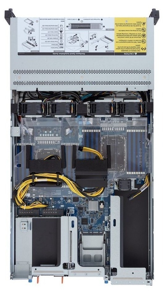 Сервер на базе GIGABYTE R283-SF1-ABL1 · 2 × Xeon Gold 6421N · 128 ГБ · 2 × 960 ГБ NVMe · RTX A2000 16 ГБ