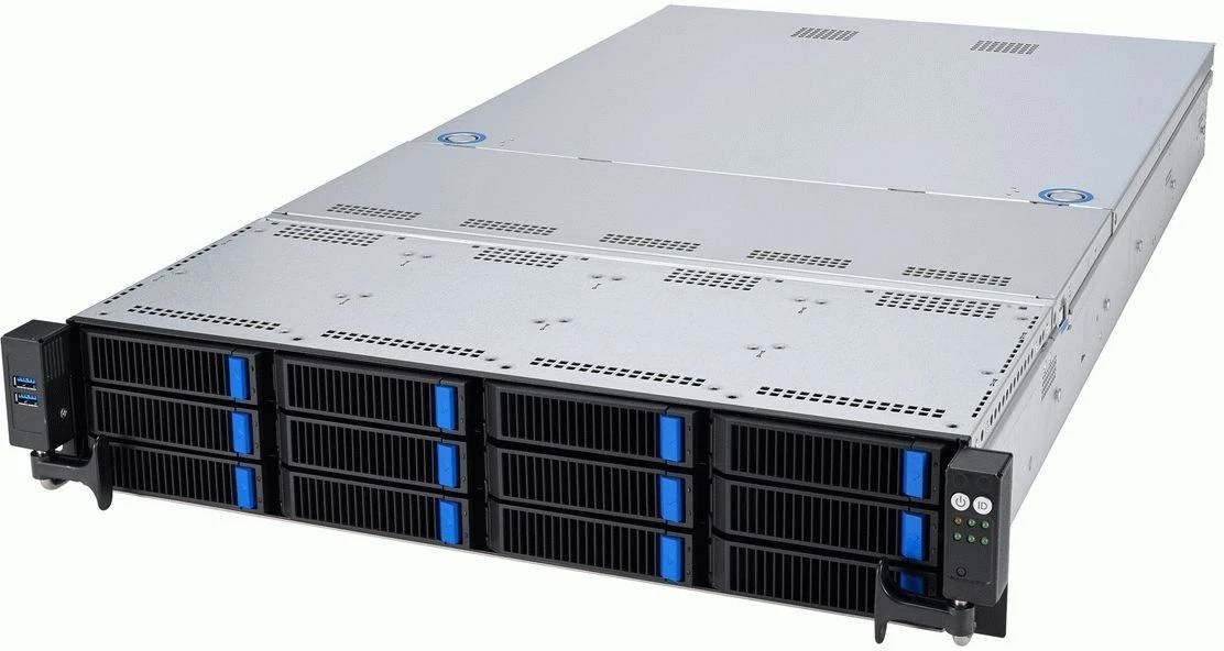 Сервер на базе ASUS RS521A-E12-RS12U · AMD EPYC 9115 · 192 ГБ · 2 × 960 ГБ NVMe · RTX A2000 16 ГБ