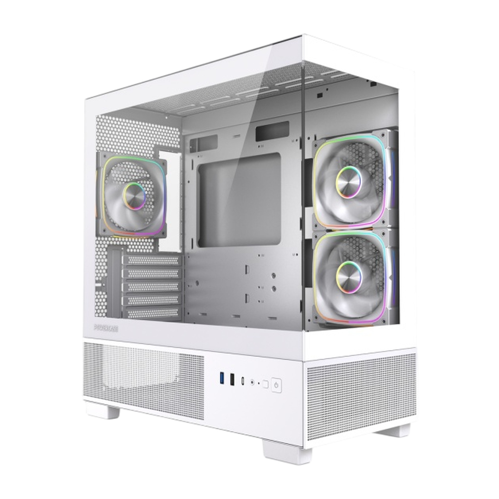 Корпус Powercase Vision Micro S4W mATX белый CVMMSHW-A3