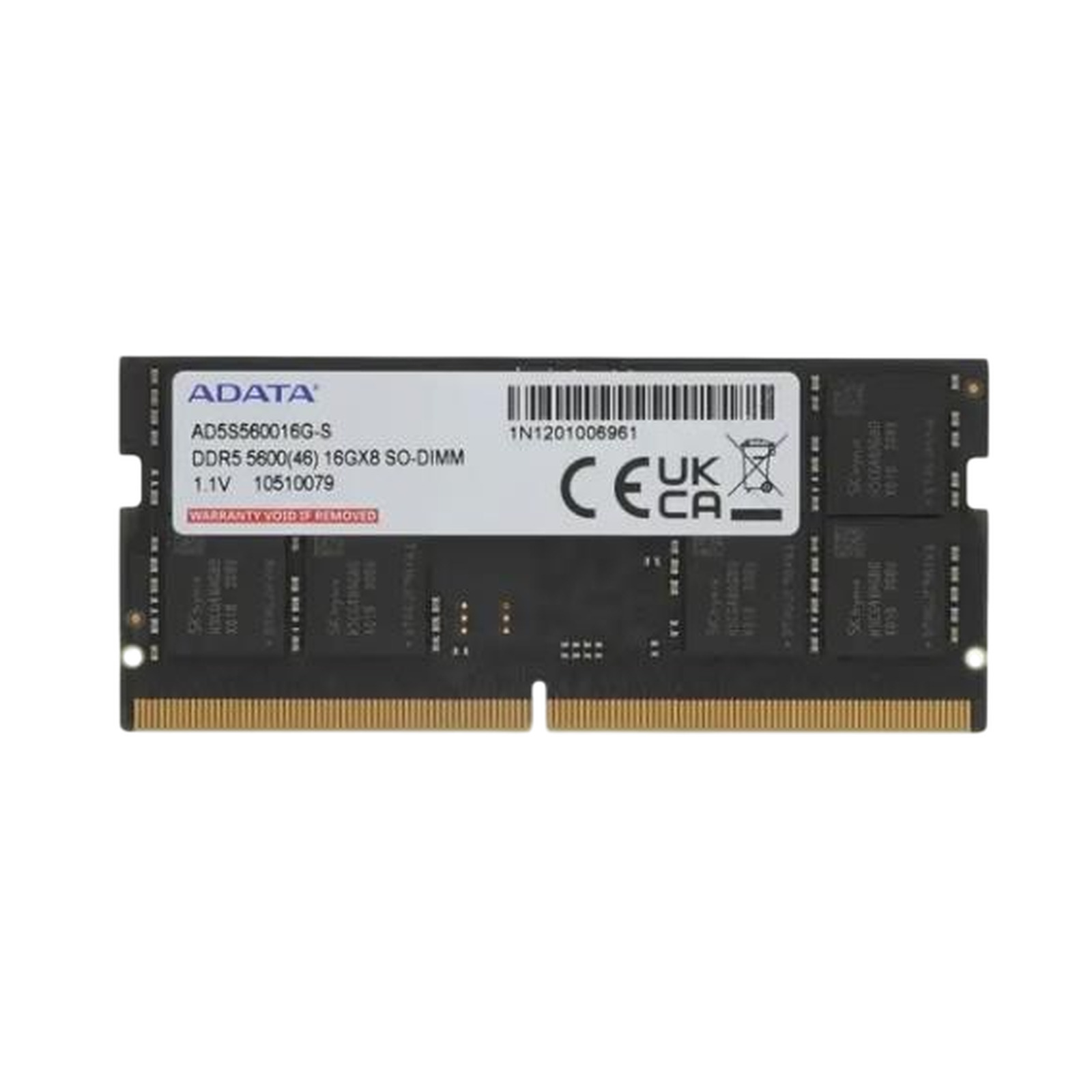 Модуль памяти ADATA DDR5 SO-DIMM 8GB 5600MHz AD5S56008G-S