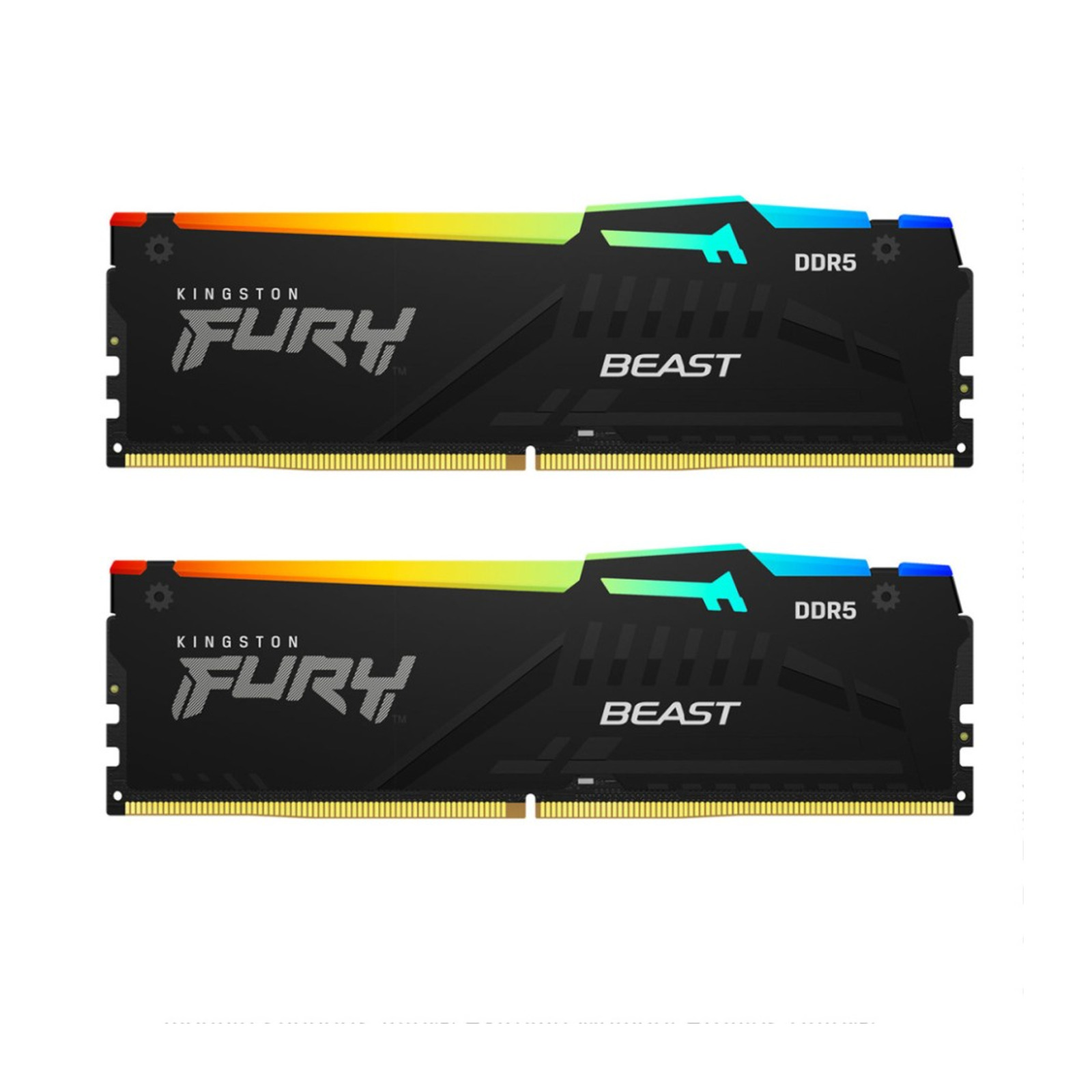 Оперативная память 16 Gb 5200 MHz Kingston FURY Beast RGB Black (KF552C40BBAK2-16)