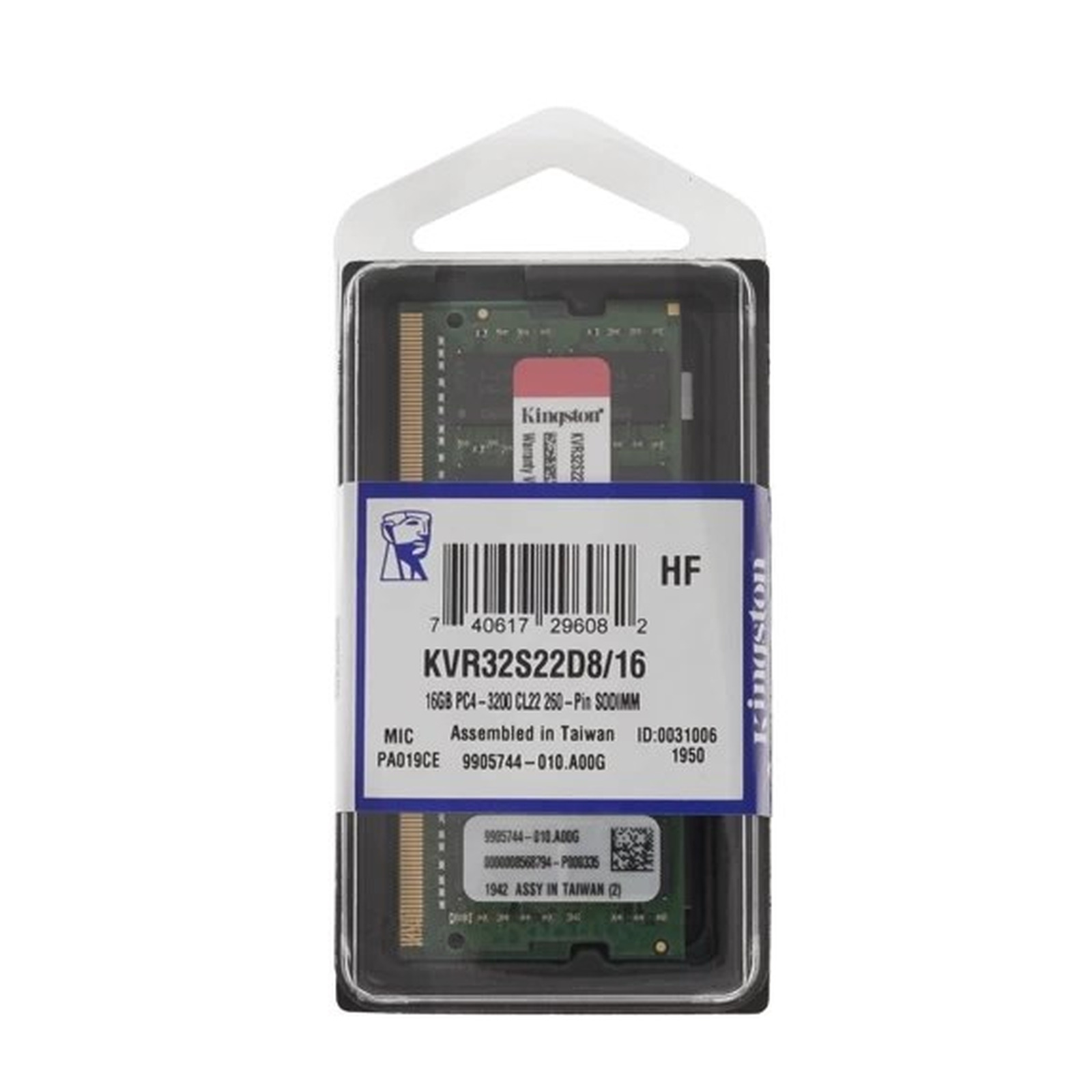 Оперативная память 16 Gb 3200 MHz Kingston (KVR32S22D8/16)