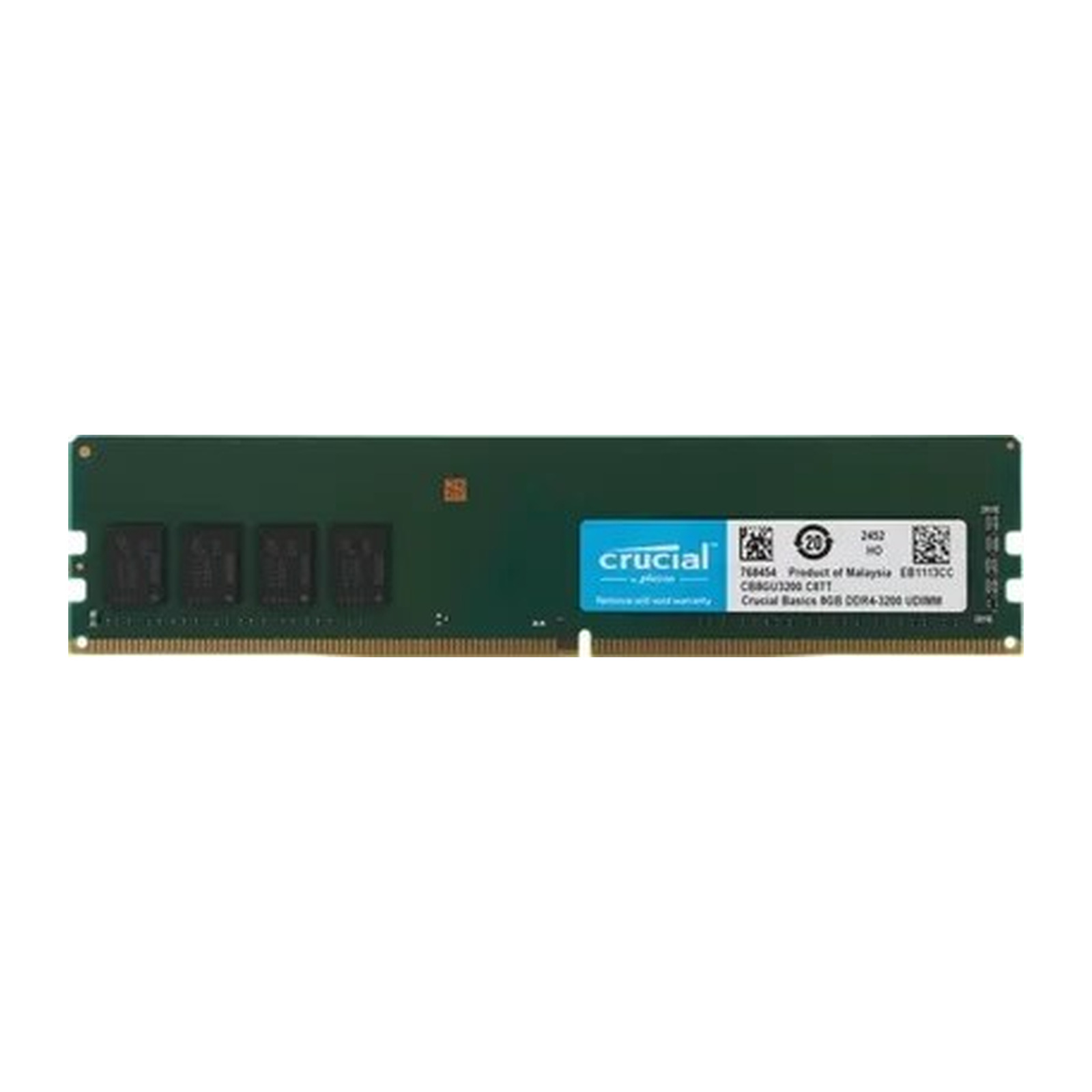 Модуль памяти Crucial CB8GU3200 8 ГБ UDIMM DDR4-3200 UDIMM