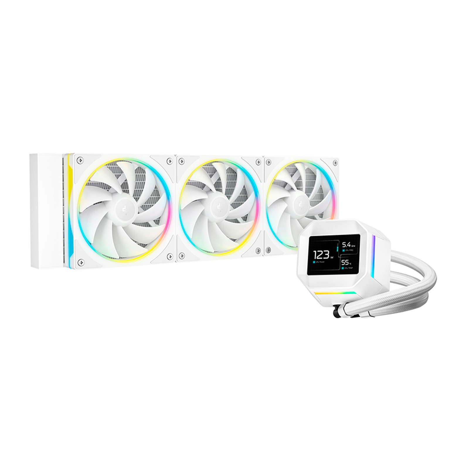 Система жидкостного охлаждения DeepCool LM360 WH