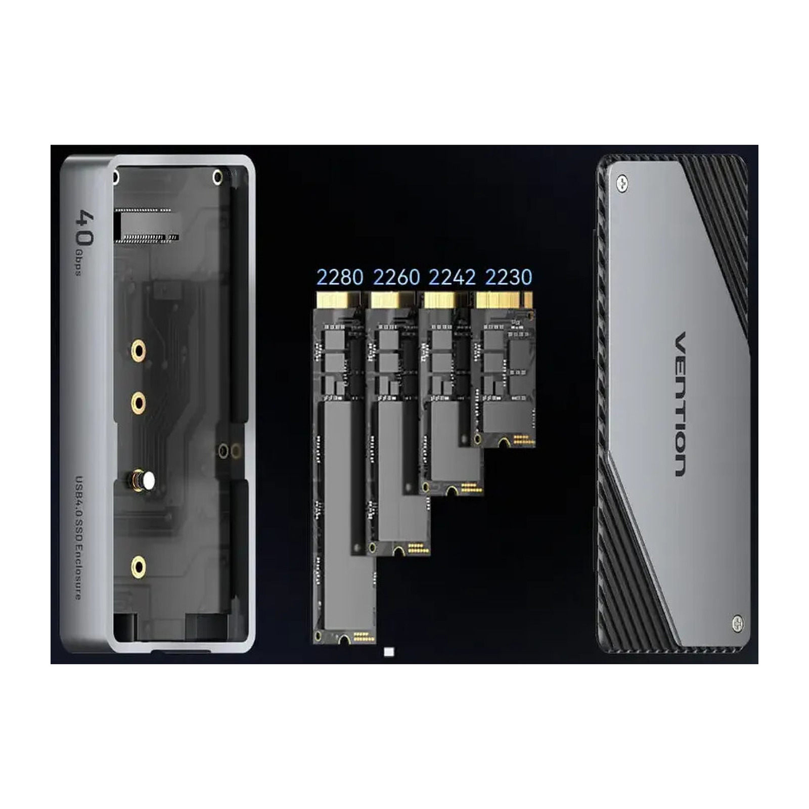 Внешний корпус для SSD M.2 Vention KPZH0