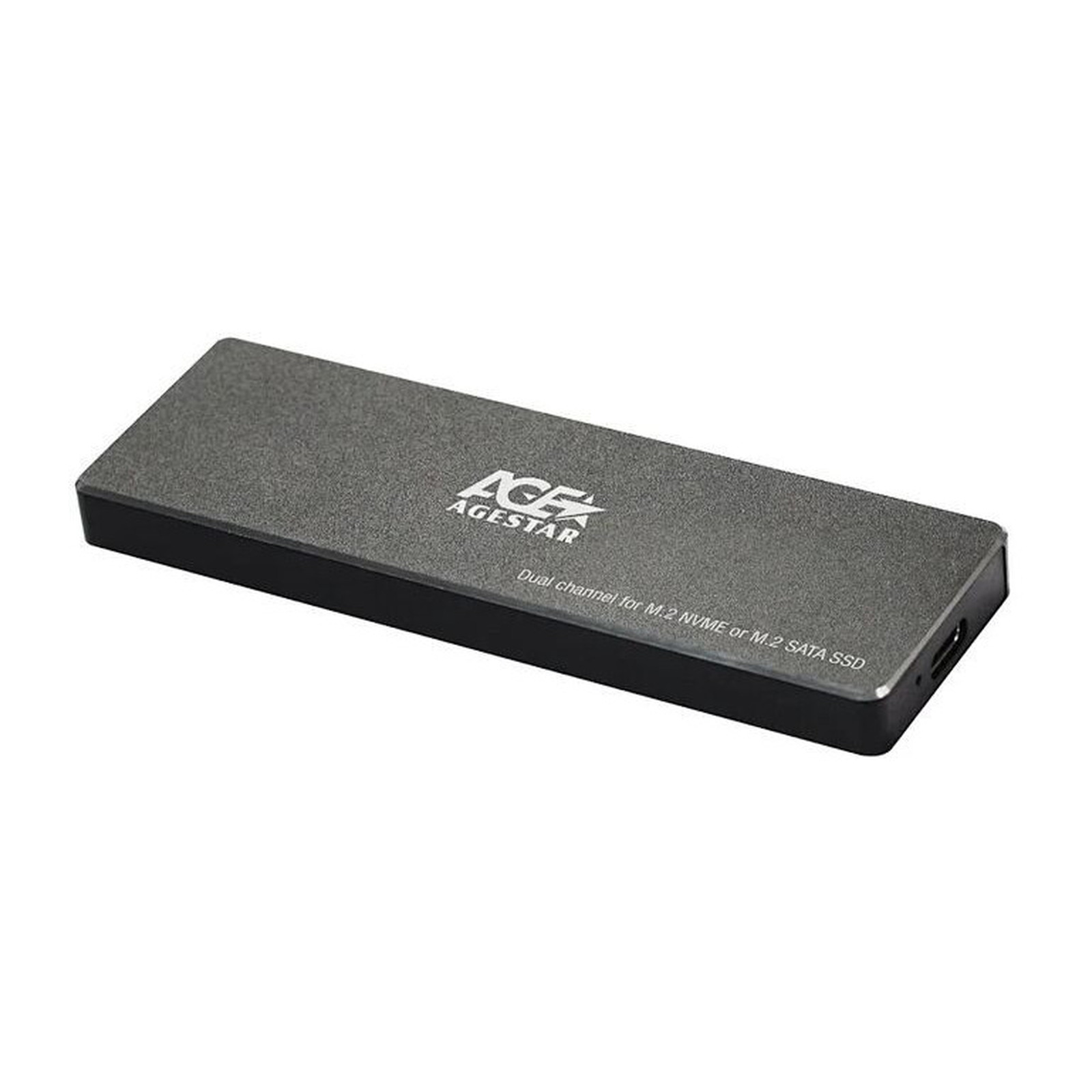 Внешний корпус SSD AgeStar NVMe/SATA USB3.0 алюминий M.2 2280 B/M-key 31UBVS6C