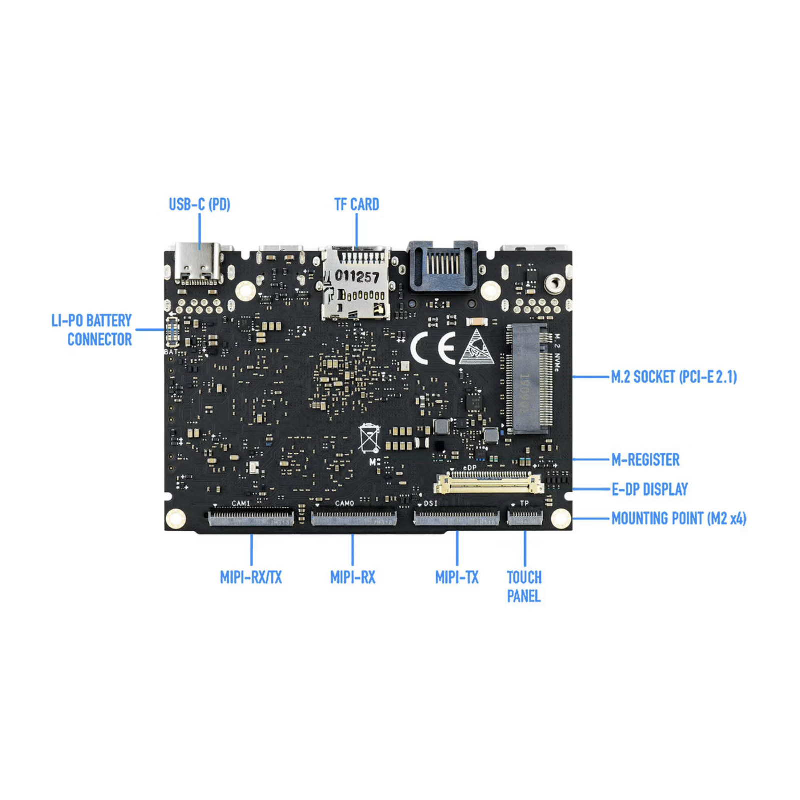 Одноплатный компьютер Khadas Edge-V Pro 4/32GB