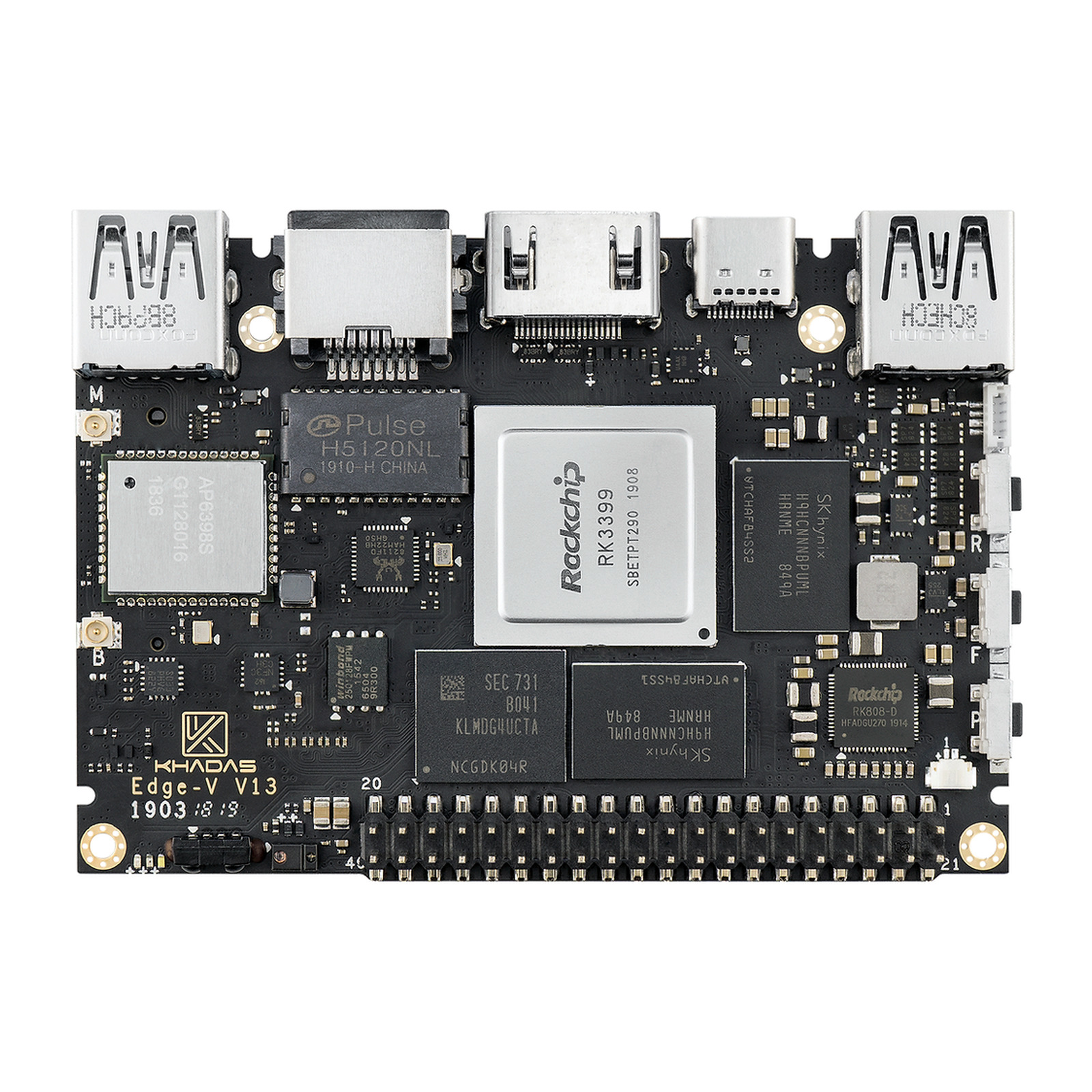 Одноплатный компьютер Khadas Edge-V Pro 4/32GB