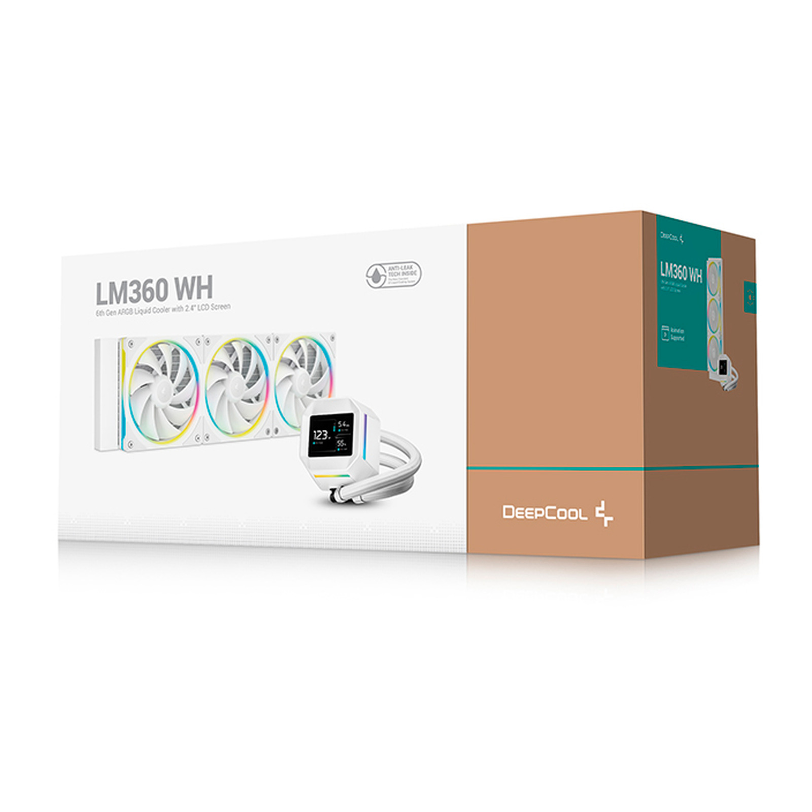 Система жидкостного охлаждения DeepCool LM360 WH