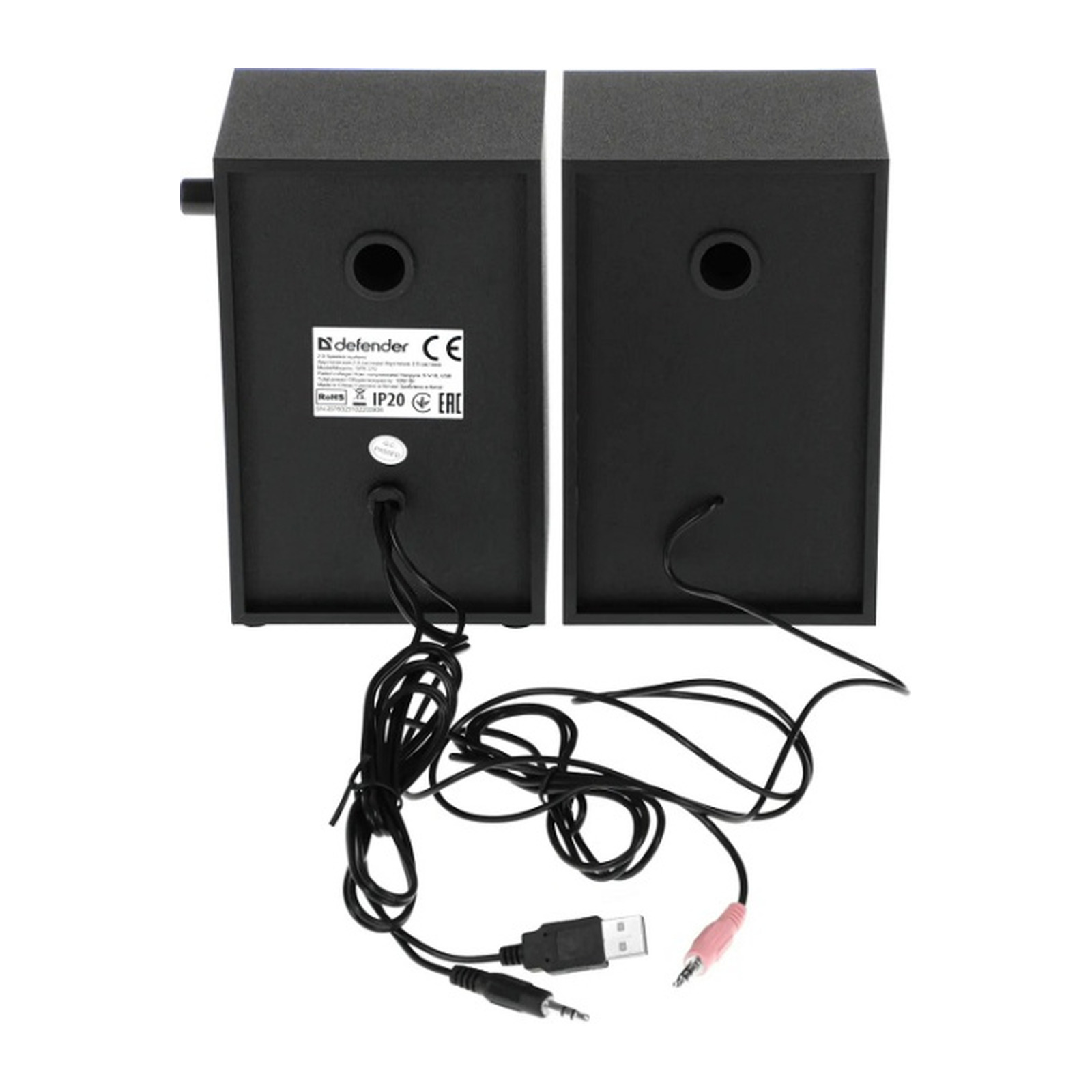 компьютерная акустика 2.0 Defender SPK 270, Черный, [65270]