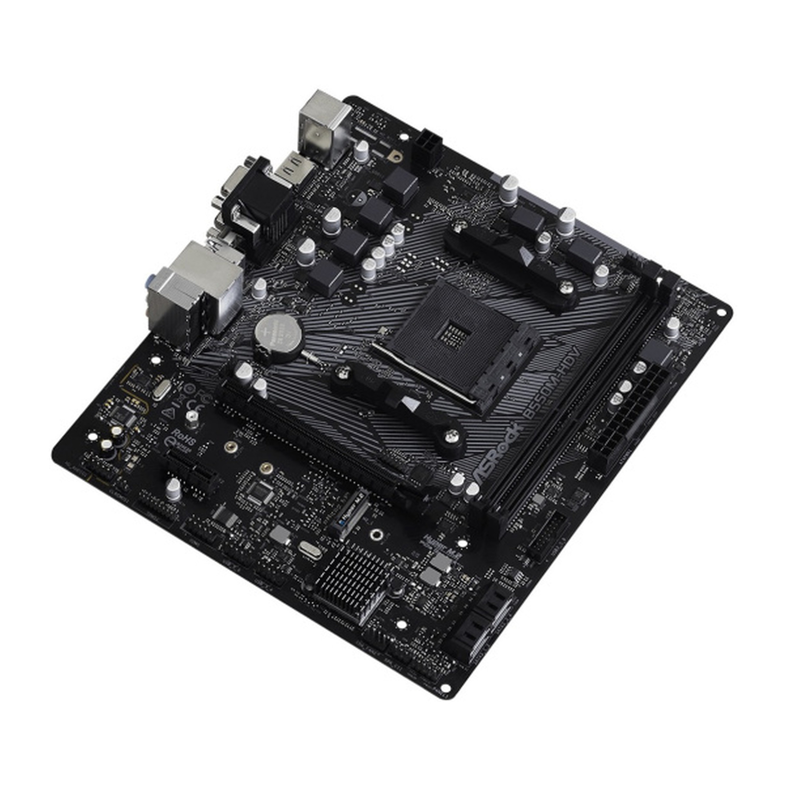 материнская плата ASRock B550M-HDV, AM4, AMD B550, mATX