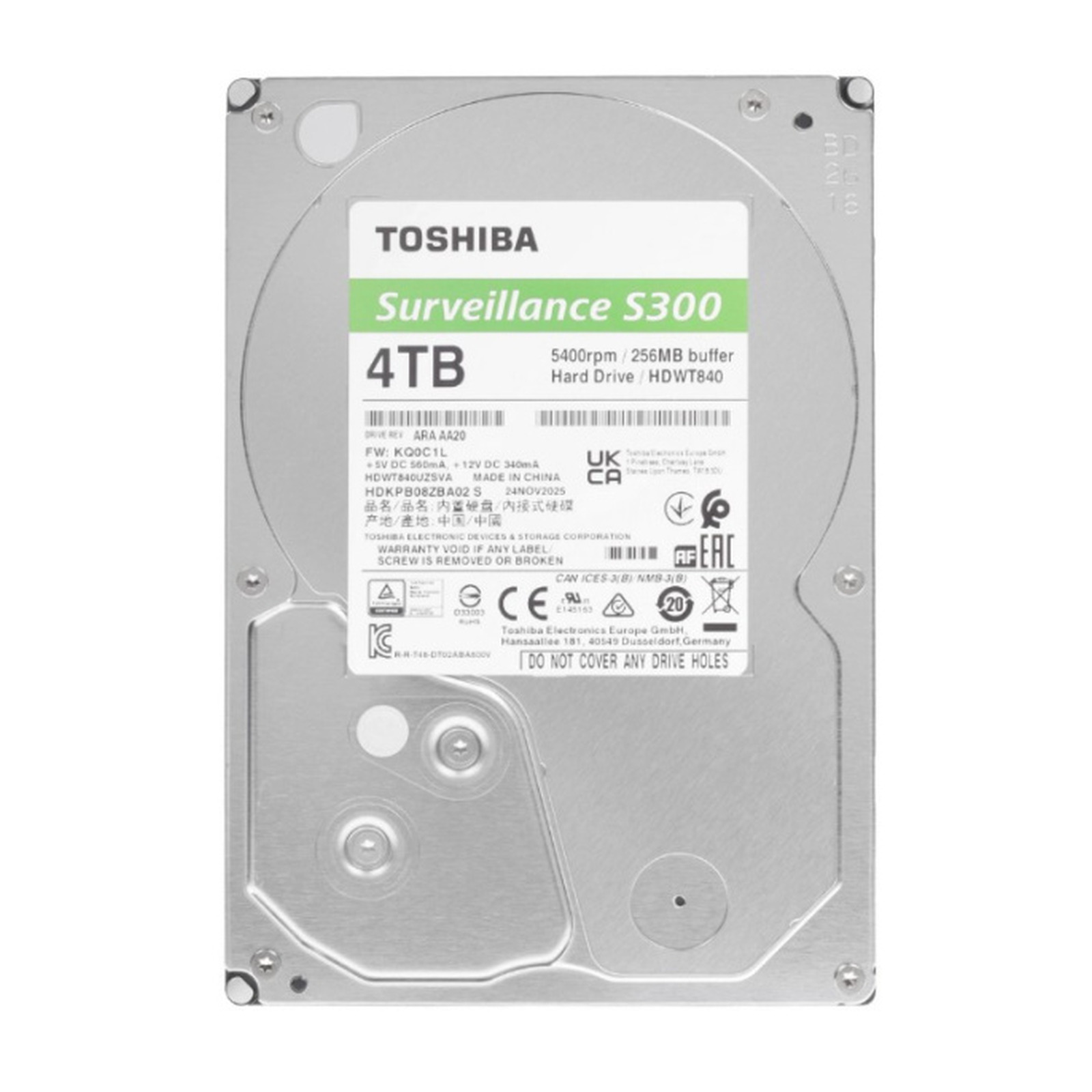 жесткий диск 4TB SATA 6Gb/s Toshiba HDWT840UZSVA
