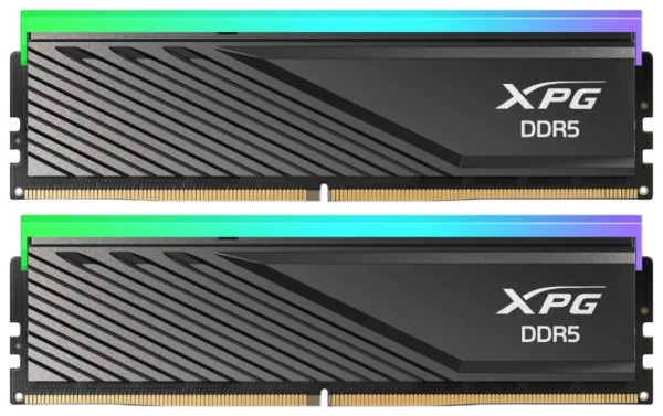 оперативная память DDR5 32 ГБ (2×16 ГБ) ADATA LANCER BLADE RGB, 5600 МГц, [AX5U5600C4616G-DTLABRBK]