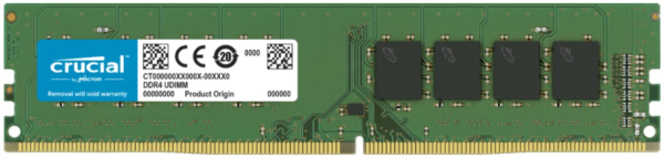 оперативная память DDR4 16 ГБ (1×16 ГБ) Crucial CB16GU3200, 3200 МГц, [CB16GU3200]