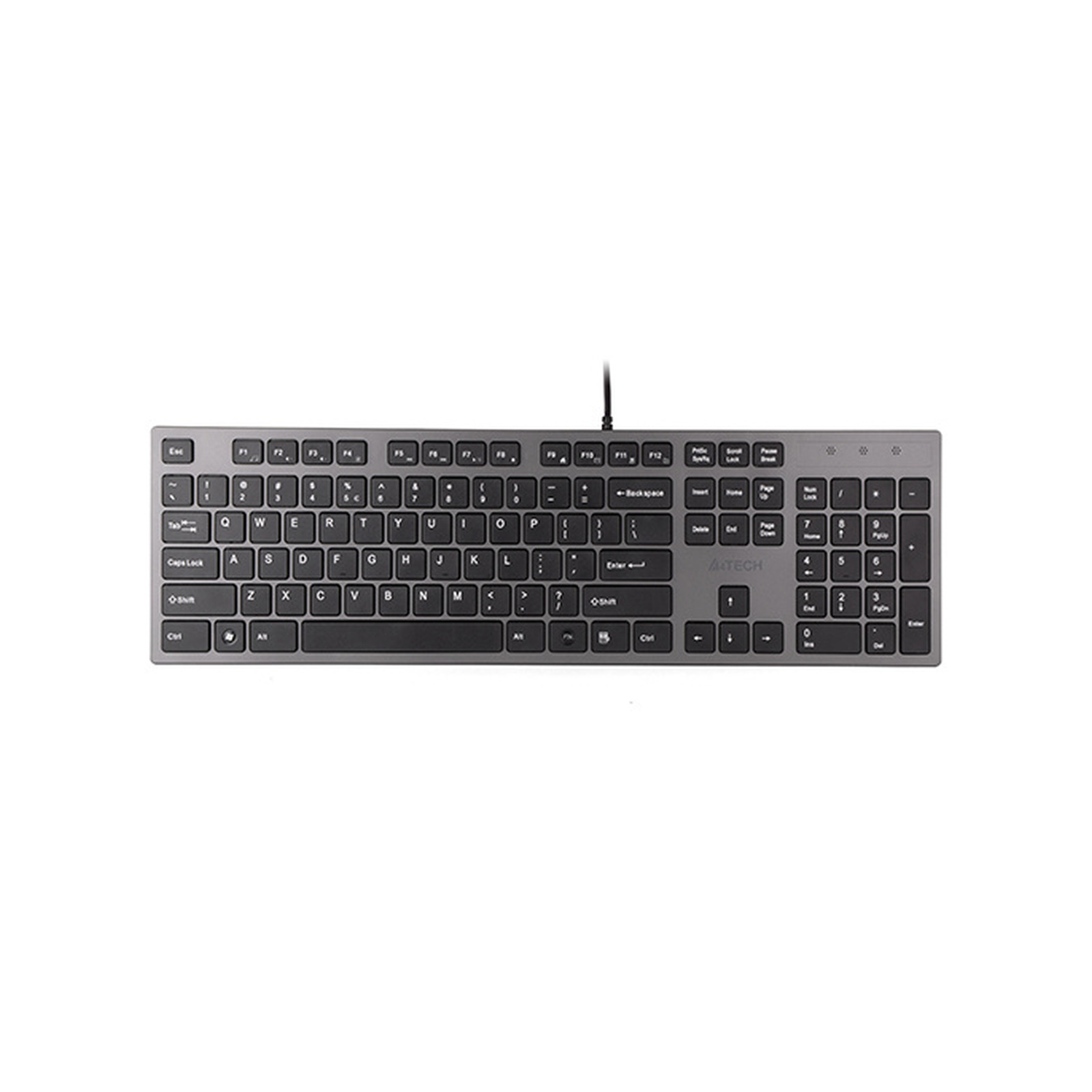 Клавиатура A4Tech KV-300H USB slim серый/черный KV-300H