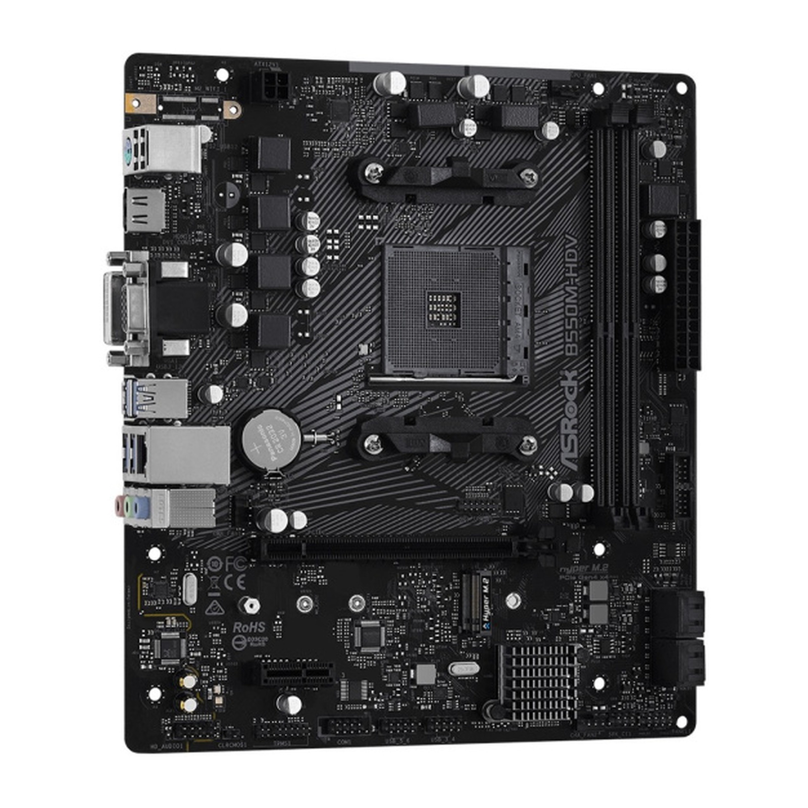 материнская плата ASRock B550M-HDV, AM4, AMD B550, mATX