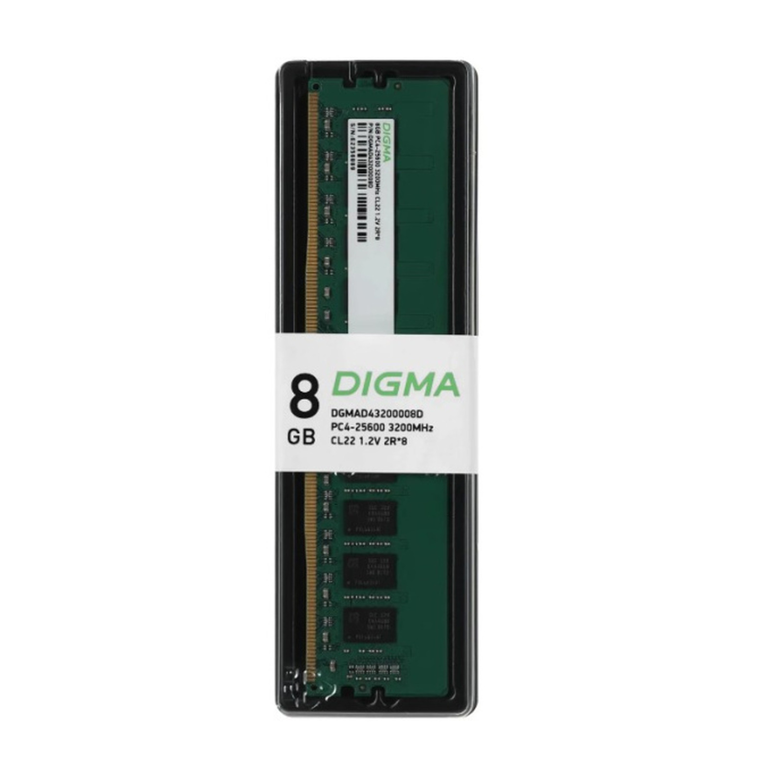 Модуль памяти Digma DGMAD43200008D 8 ГБ DDR4-3200 UDIMM