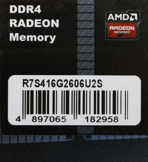 оперативная память DDR4 16 ГБ (1×16 ГБ) AMD R7S416G2606U2S, 2666 МГц, [R7S416G2606U2S]