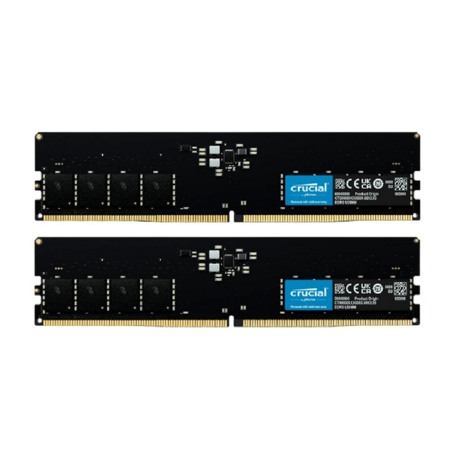 оперативная память DDR5 64 ГБ (2×32 ГБ) Crucial CT2K32G56C46U5, 5600 МГц, [CT2K32G56C46U5]