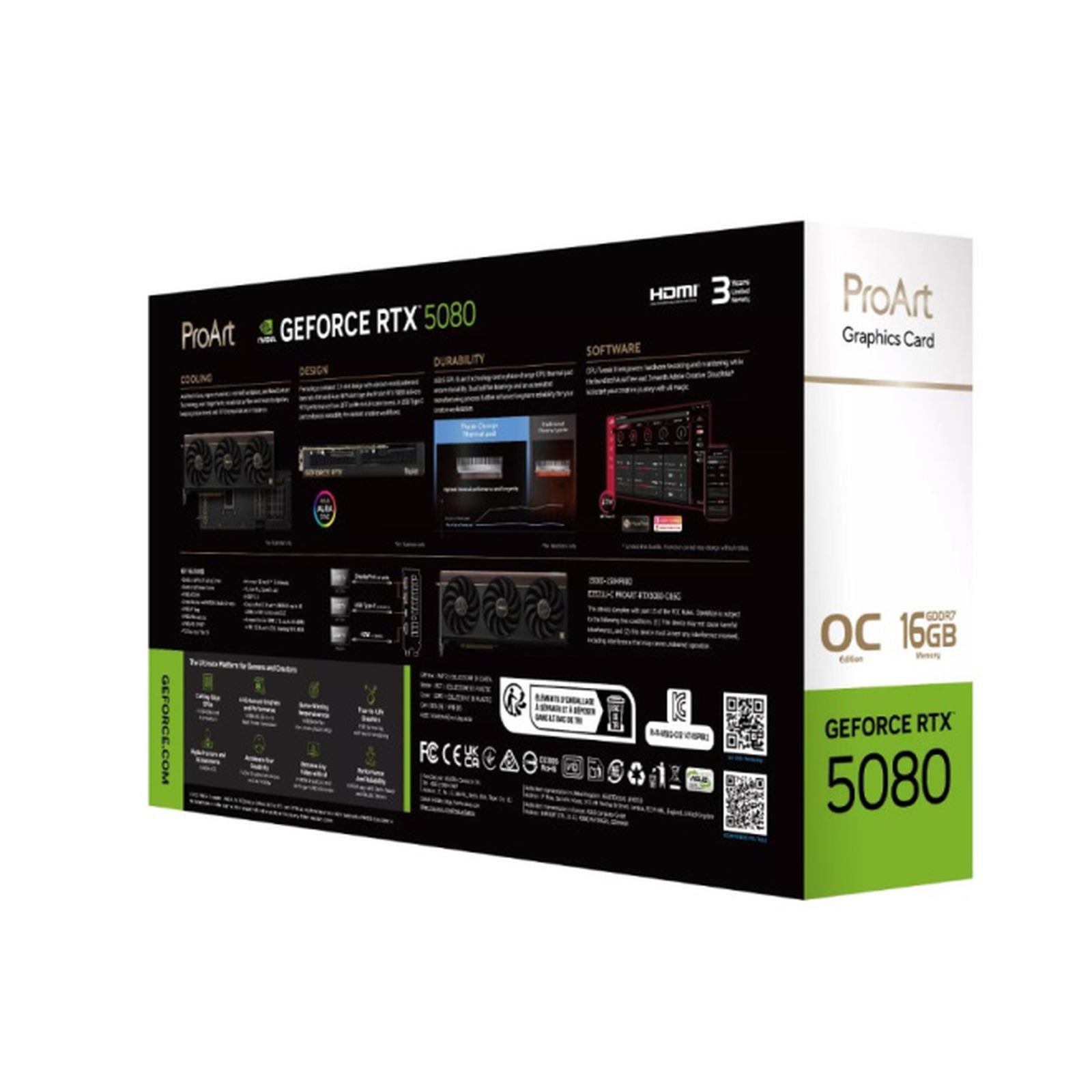 видеокарта ASUS nVidia Geforce RTX 5080, 16 ГБ GDDR7, [90YV0N30-M0NA00]