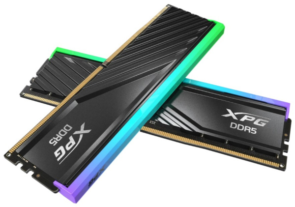 оперативная память DDR5 32 ГБ (2×16 ГБ) ADATA LANCER BLADE RGB, 5600 МГц, [AX5U5600C4616G-DTLABRBK]