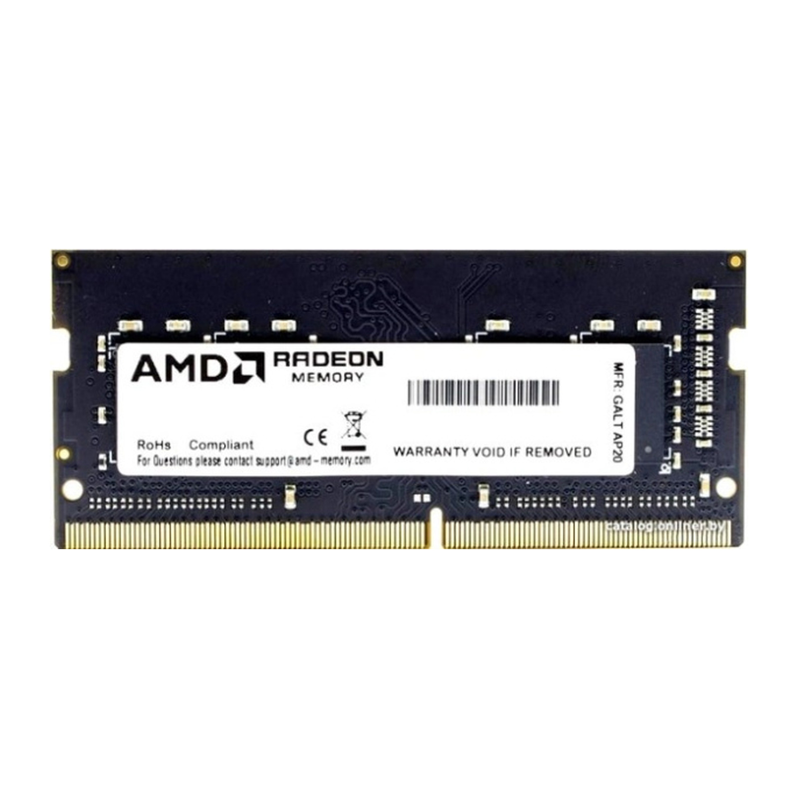 оперативная память DDR4 16 ГБ (1×16 ГБ) AMD R9416G3206S2S-U, 3200 МГц, [R9416G3206S2S-U]