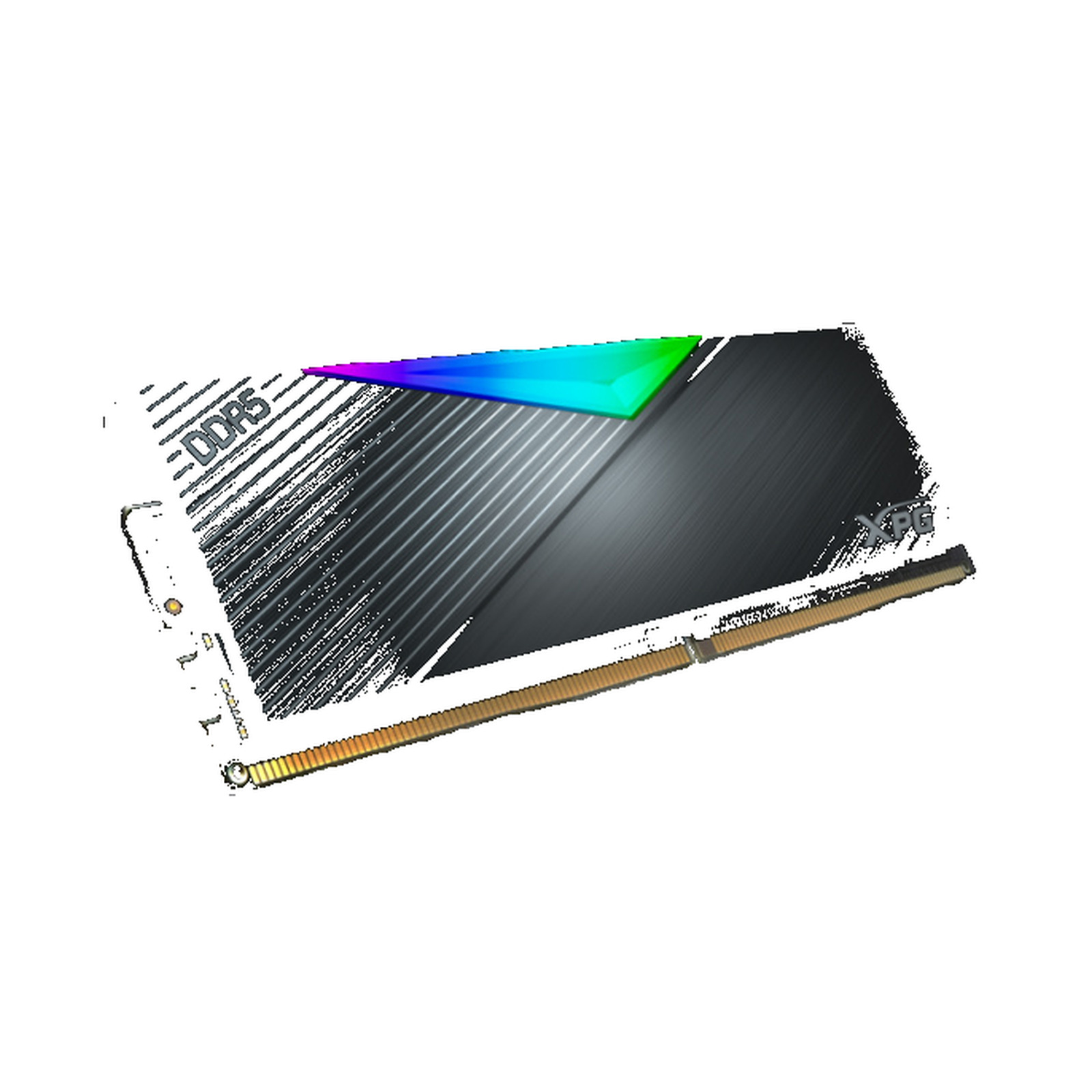 оперативная память DDR5 64 ГБ (2×32 ГБ) ADATA XPG LANCER RGB, 6000 МГц, [AX5U6000C3032G-DCLARBK]
