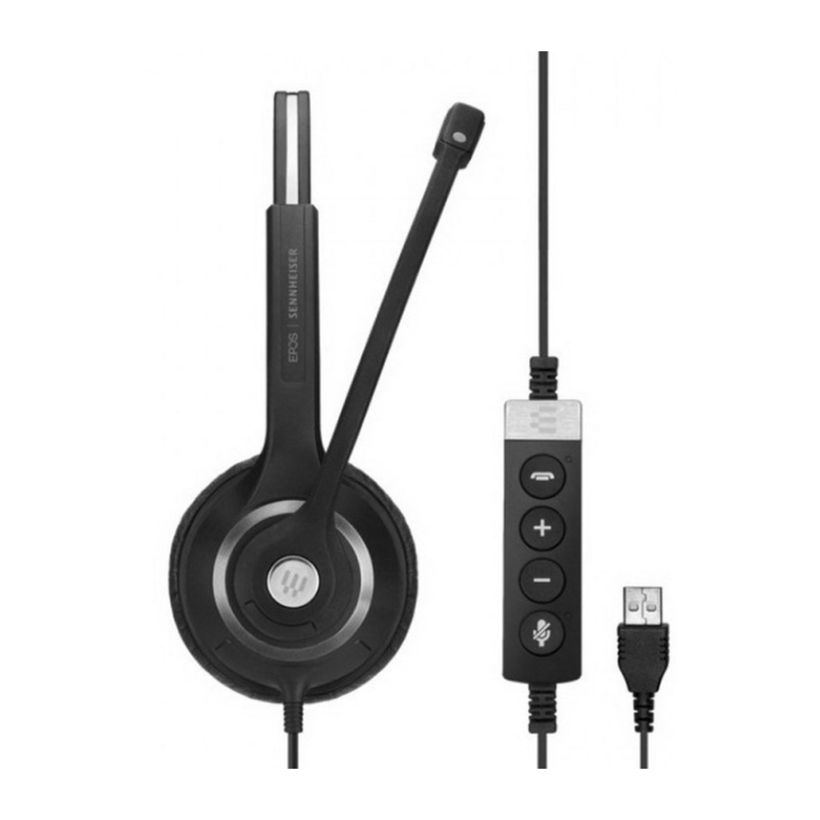 проводная стереогарнитура EPOS IMPACT SC 260 USB MS II Duo, Проводной, Накладные, Черный, [1000579]