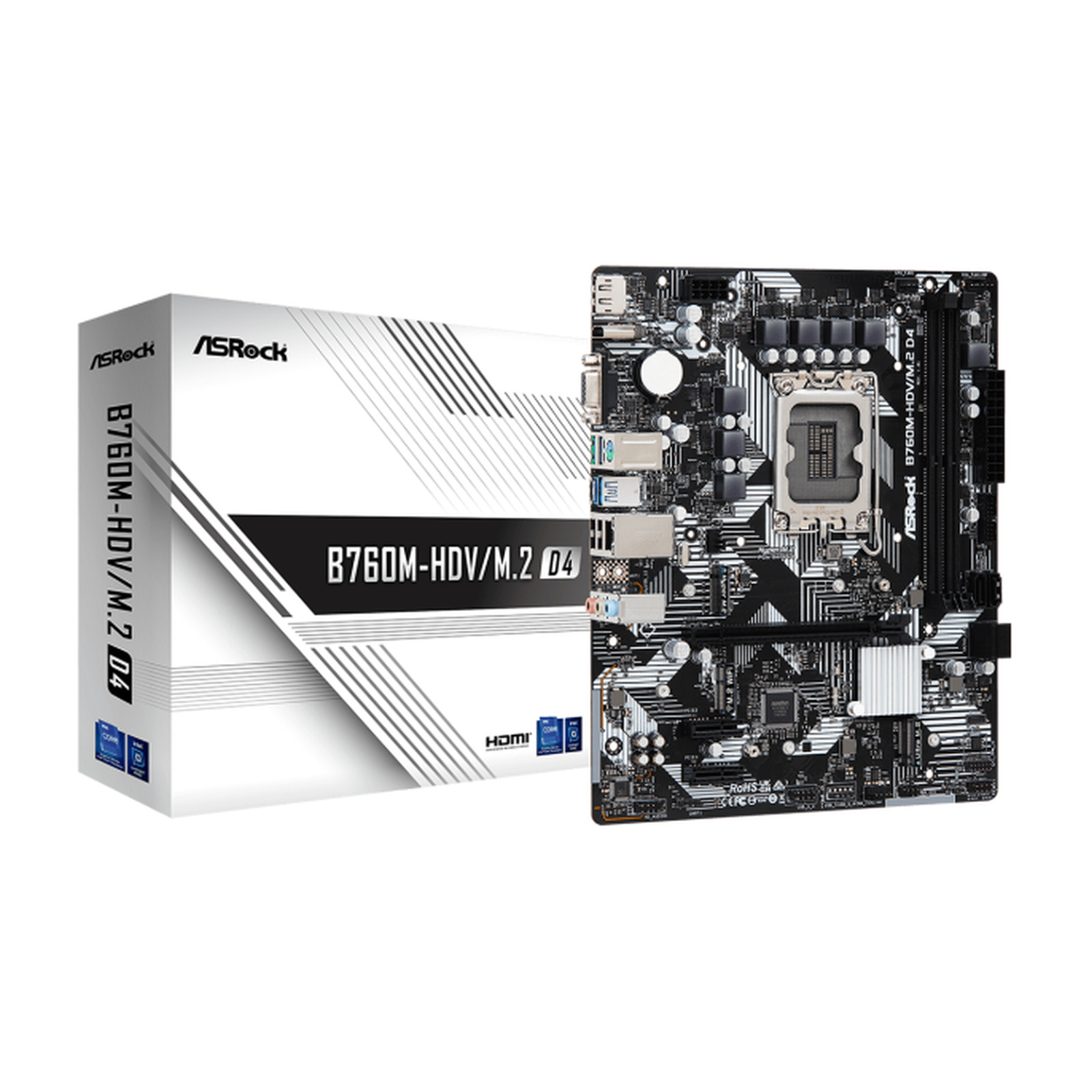 Материнская плата LGA1700 mATX ASRock B760M-HDV/M.2
