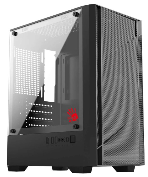 Корпус Bloody CC-124 черный mATX без БП CC-124-BK