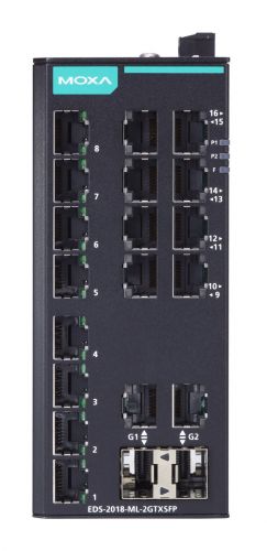 Коммутатор MOXA EDS-2018-ML-2GTXSFP-T